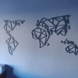 World Map - Wallart
