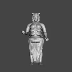 YARNA GARGAN V2 VINTAGE CUSTOM STAR WARS ACTION FIGURE, KENNER 3.75", JABBA'S PALACE PATRON DANCER, CUSTOM 1/18 FIGURE