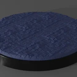10x 60mm bases with pavement ground