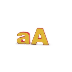 3D PRINT LETTER "a" and "A"  - 250mm