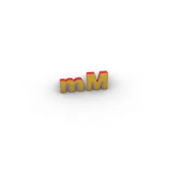 3d print - LETTERS - "m" and "M" - 250mm