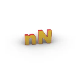 3d print - LETTERS - "n" and "N" - 250mm