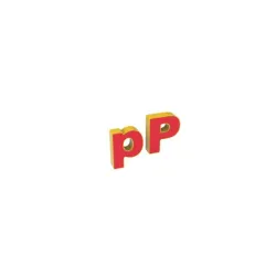 3d print - LETTERS - "p" and "P" - 250mm