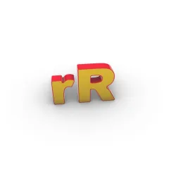 3D print - LETTERS - "r" and "R" - 250mm