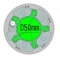 3DP5BLROD50A Mechanical Iris shutter diaphragm hobby diy mechanism