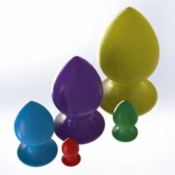 5 BUTT PLUGS DILDOS - SET 2