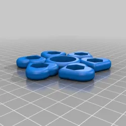 6 Hearts 5/16 nut spinner