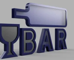 bar sign 3D Models | Page 1 | STLFinder