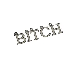 BITCH NECKLACE Y2K