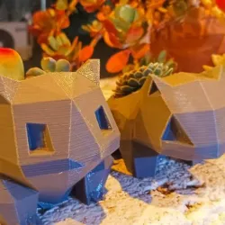 Bulbasaur low poly Pot