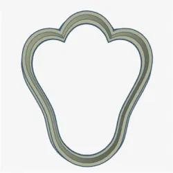 BUNNY FOOT COOKIE CUTTER / BUNNY FOOT COOKIE CUTTER