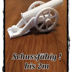 Cannon, gun, capable of shooting