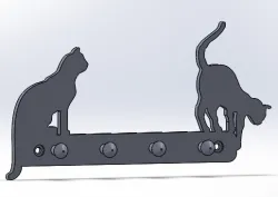 Cat design key holder