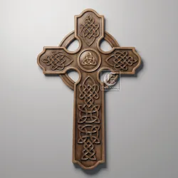 Celtic Cross V2 - 3D STL Files For CNC and 3D Printer