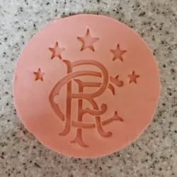Celtic rangers embosser ideal for cupcakes decoration