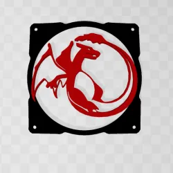 Charizard fan cover 120 mm for PC