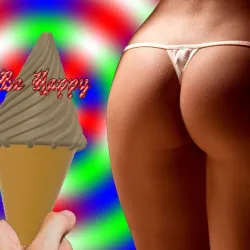 Creative BDSM anal vaginal plug jerking dong cock penis solid stuffed fetish butt vagina toy masturbator adult dildo dick plug "Dildo-ice-cream-02" 3d print cnc