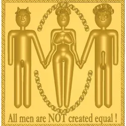 Cuckold art Decor Bas-relief Tiket "All men are not created equal!"  decorative finishing picture with baguette frame 3d print cnc