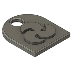 Cults3d logo keychain