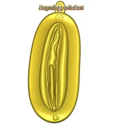 Cumming Radioactive Vagina Orgasm  Pussy Decor Tiket keychain keyring trinket neck pendant key-keeper Decorative toy for Christmas tree  va-12 3d print cnc
