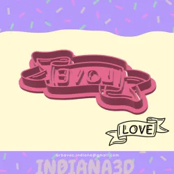 CUTTING "LOVE" BANNER