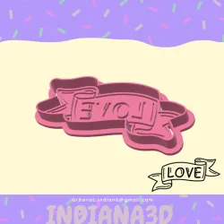 CUTTING "LOVE" BANNER