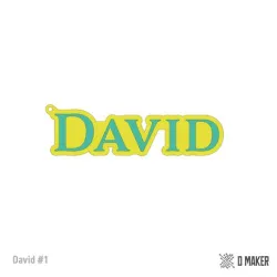 David Key Chain (Contact me to get your personalized design)