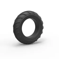 Diecast mud dragster front tire Scale 1 to 10