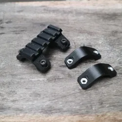 Double scope ring mount picatiny