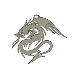 dragon earrings keychain