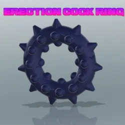 erection cock penis  hollow ring testicles weight  jerking ring er21 silicone or flex 3d print and cnc