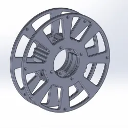 Filament spool for drying
