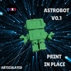 FLEXI ASTRONAUT ROBOT V 0.1 (STL file for 3d printing).