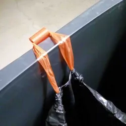 Garbage bag hook