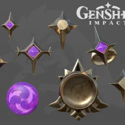 Genshin Impact 3D model Fischl (accessory) for cosplay