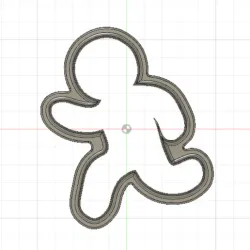 gingerbread man run cookie cutter form - 10cm ( 3.93 inch)