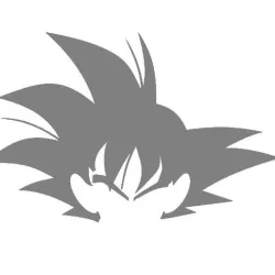 Goku's Head - Silhouette