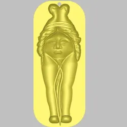 Greek and Sumerians replica Vagina Pussy Decor keychain keyring Tiket Decorative wall mount relief bas-relief v-15  3d print cnc