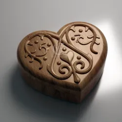 Heart Jewelry Box 2 - Files for CNC and 3D Printer