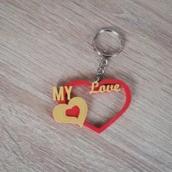 Heart My Love Keychain