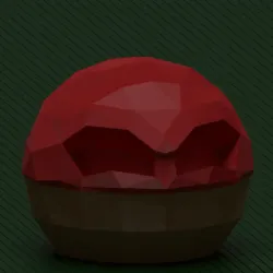 Hisuian Voltorb Low Poly