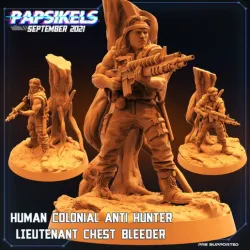 HUMAN COLONIAL HUNTER LIEUTENANT CHEST BLEEDER