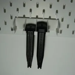 Ikea Skadis airsoft hi-capa magazine support x4