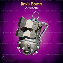 Jinx Bomb From Arcane - Fan Art 3D print model
