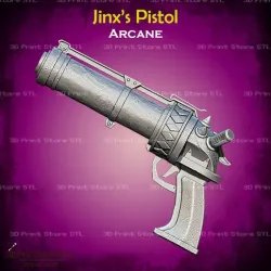Jinx Pistol From Arcane - Fan Art 3D print model