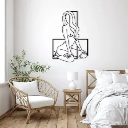 line art : woman : nude body