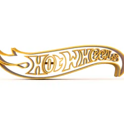 Logo - Hot Wheels - Cookie Cutter - Fondant - Polymer Clay