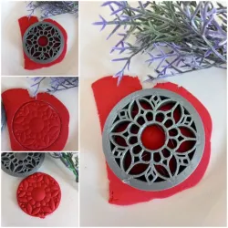 Mandala 2 Clay earring Cutter