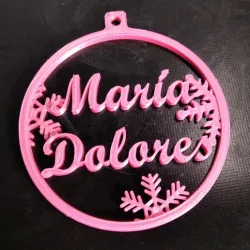 Maria Dolores Christmas tree ball