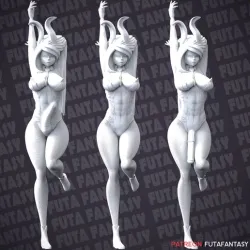 Mirko Sculpture 3 versions (Female & Futanari) 9 files